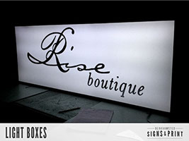 Light box manufacture and installation.